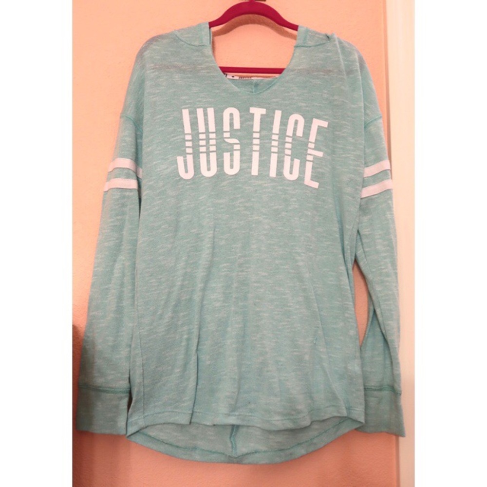 Teal Justice Hoodie